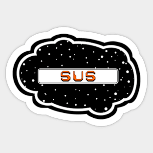 Orange Sus! (Variant - Other colors in collection in shop) Sticker